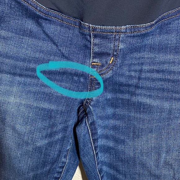 Madewell Maternity Over-the-Belly Skinny Jeans in Danny Wash: TENCEL™ Denim 27 - Picture 5 of 10